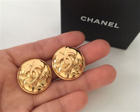 chanel runway cha nel earrings|antique chanel earrings.